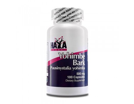 YOHIMBE BARK 500mg. 100 capsules